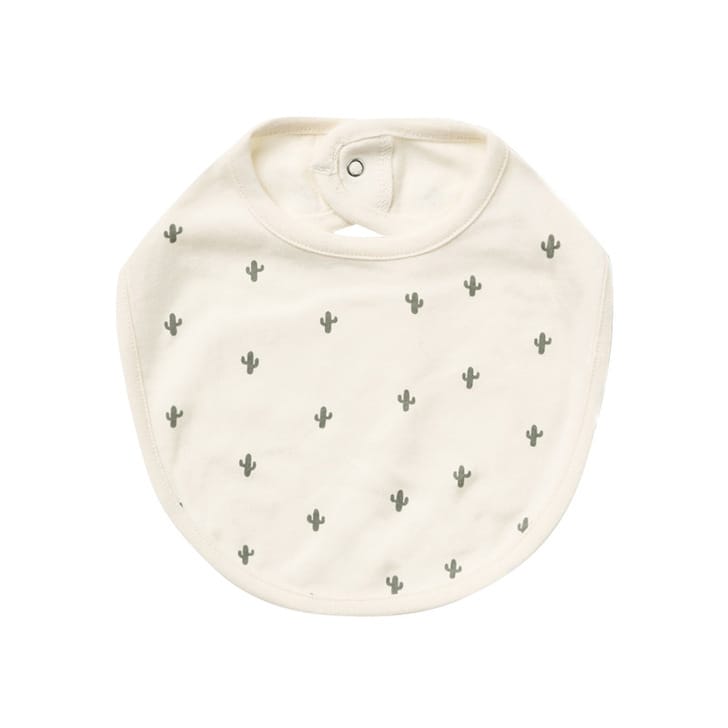 Baby Printed Pattern Covered Button Design Pure Cotton Bibs - Image 5