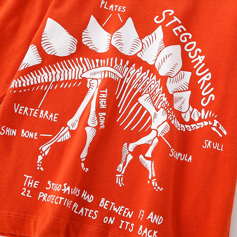 Baby Boy Cartoon Dinosaur Pattern Long Sleeve Cool Shirt - Image 3