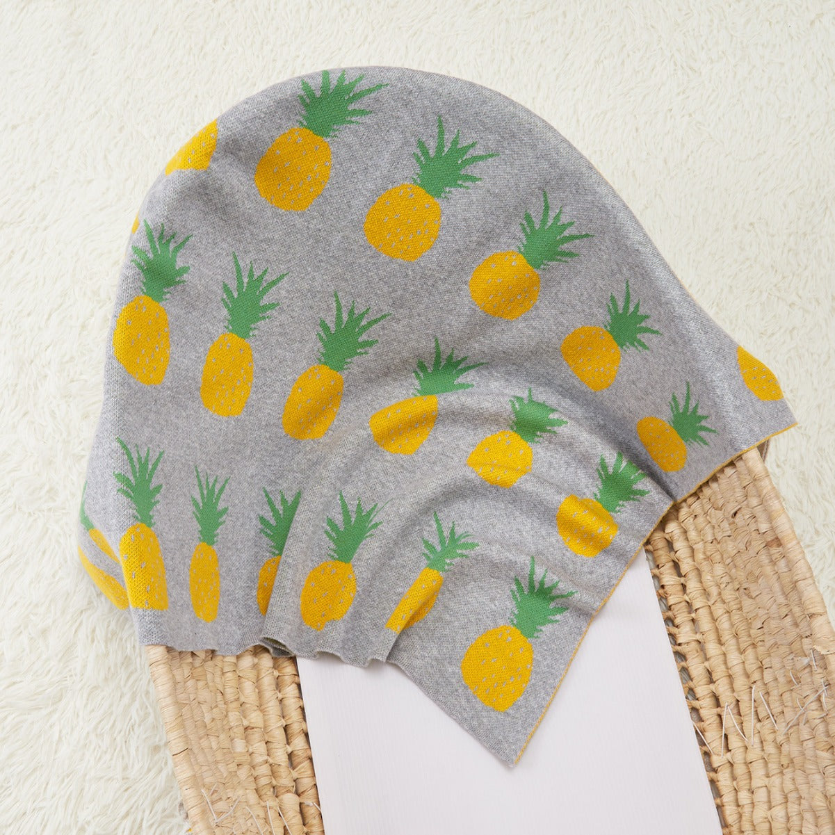 Arrival Knitted Baby Blanket With Simple Fruits Pattern: New Collection For All Seasons - Image 4