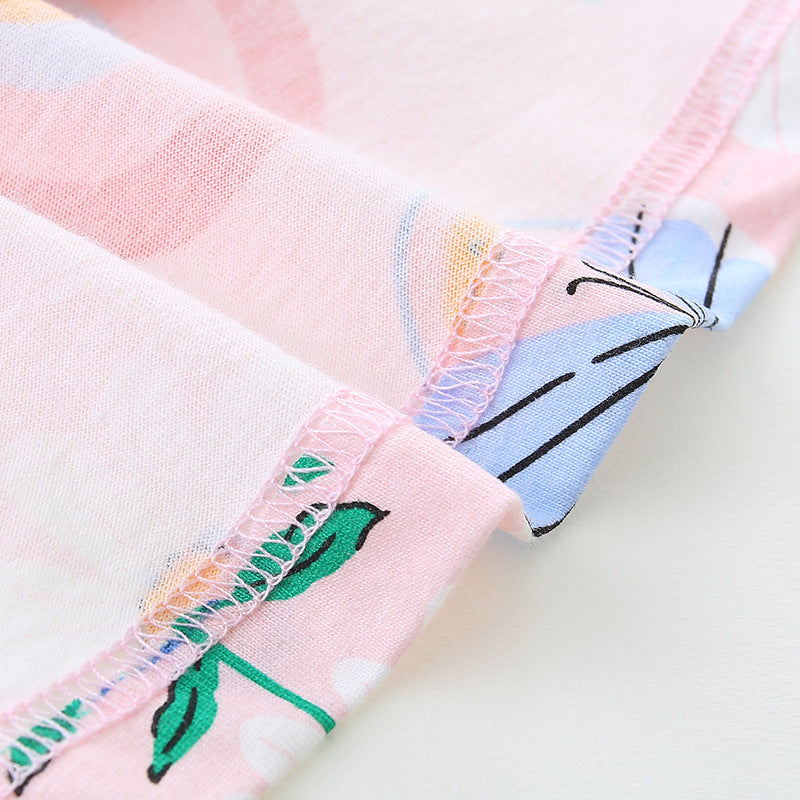 Summer Pure Cotton Cute Various Cartoon Pattern Sleeveless Dress for Stylish Girls - Image 4