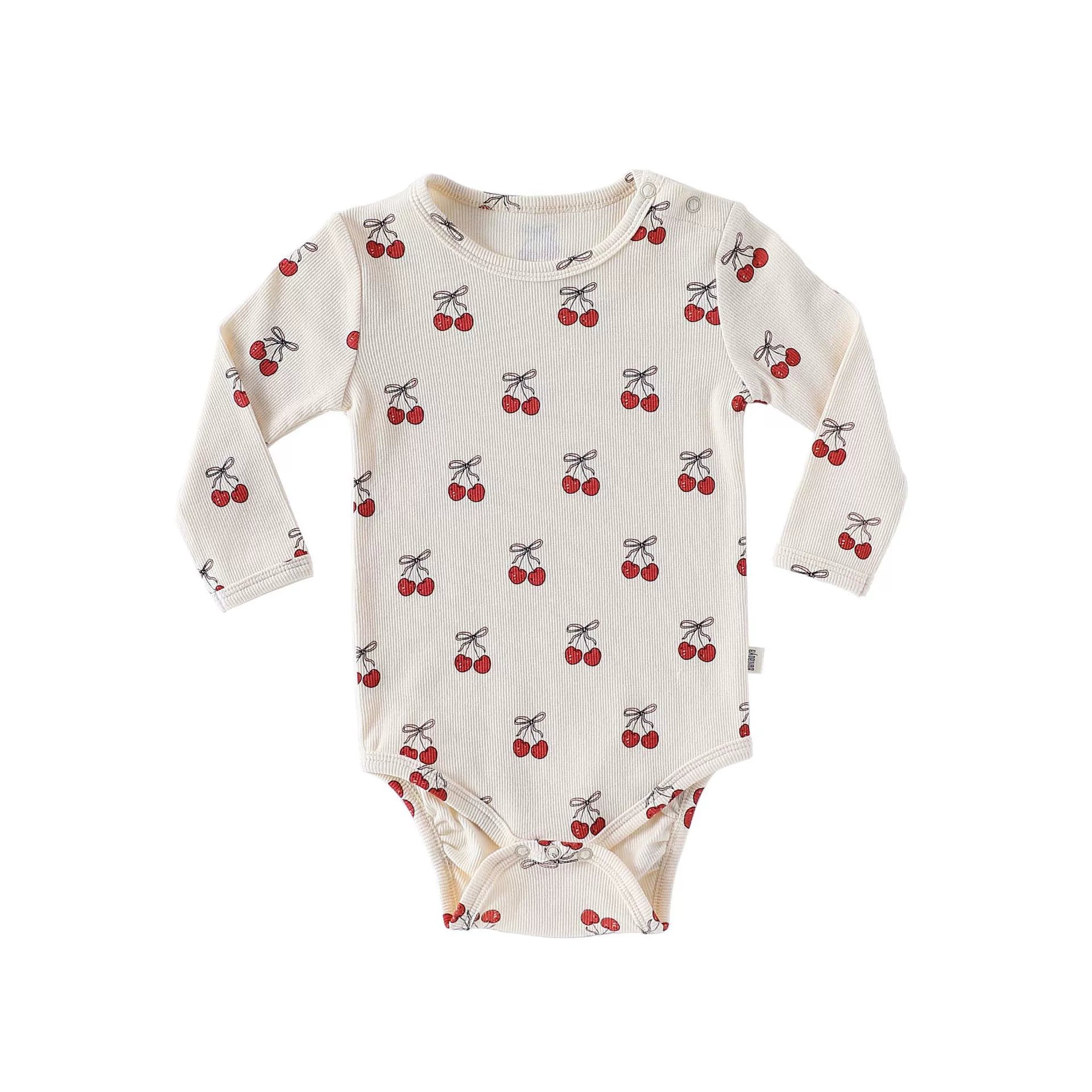 Autumn Arrival Baby Unisex Long Sleeves Casual Pattern Crew Neck Onesies and Pants Clothing Sets - Image 13