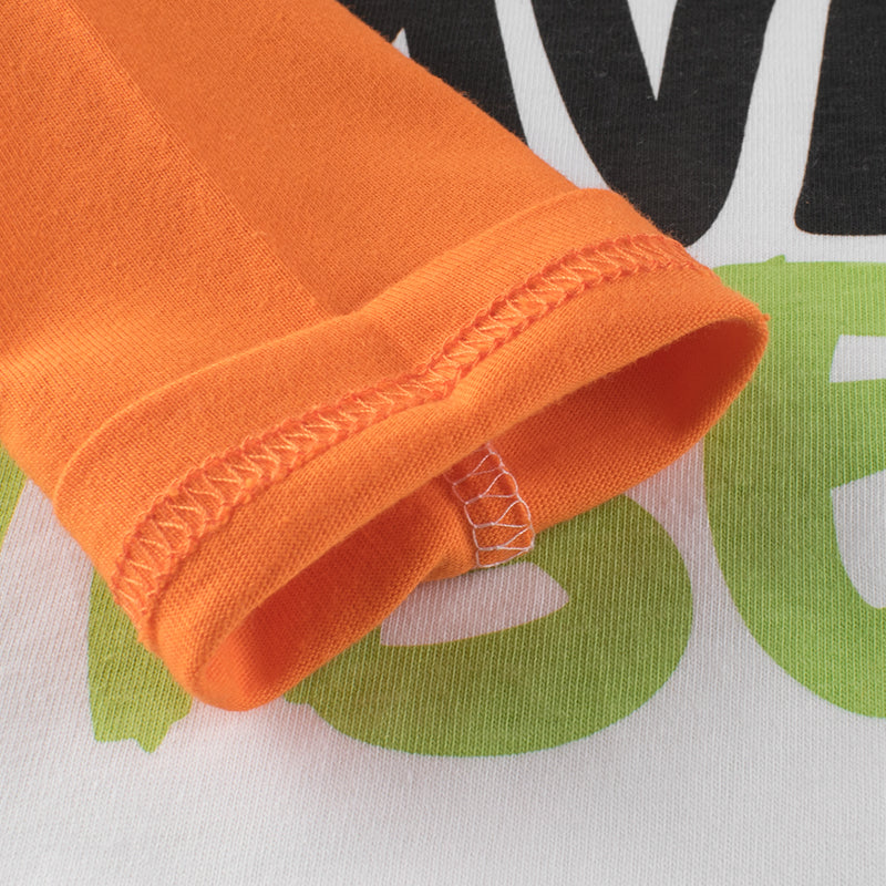 Boys Wave Vibe Print Long-Sleeved Round Collar T-Shirt In Spring - Image 4