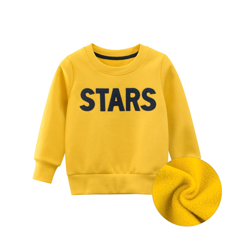 Boys Letter Print Round Collar Sweatshirt - Image 5