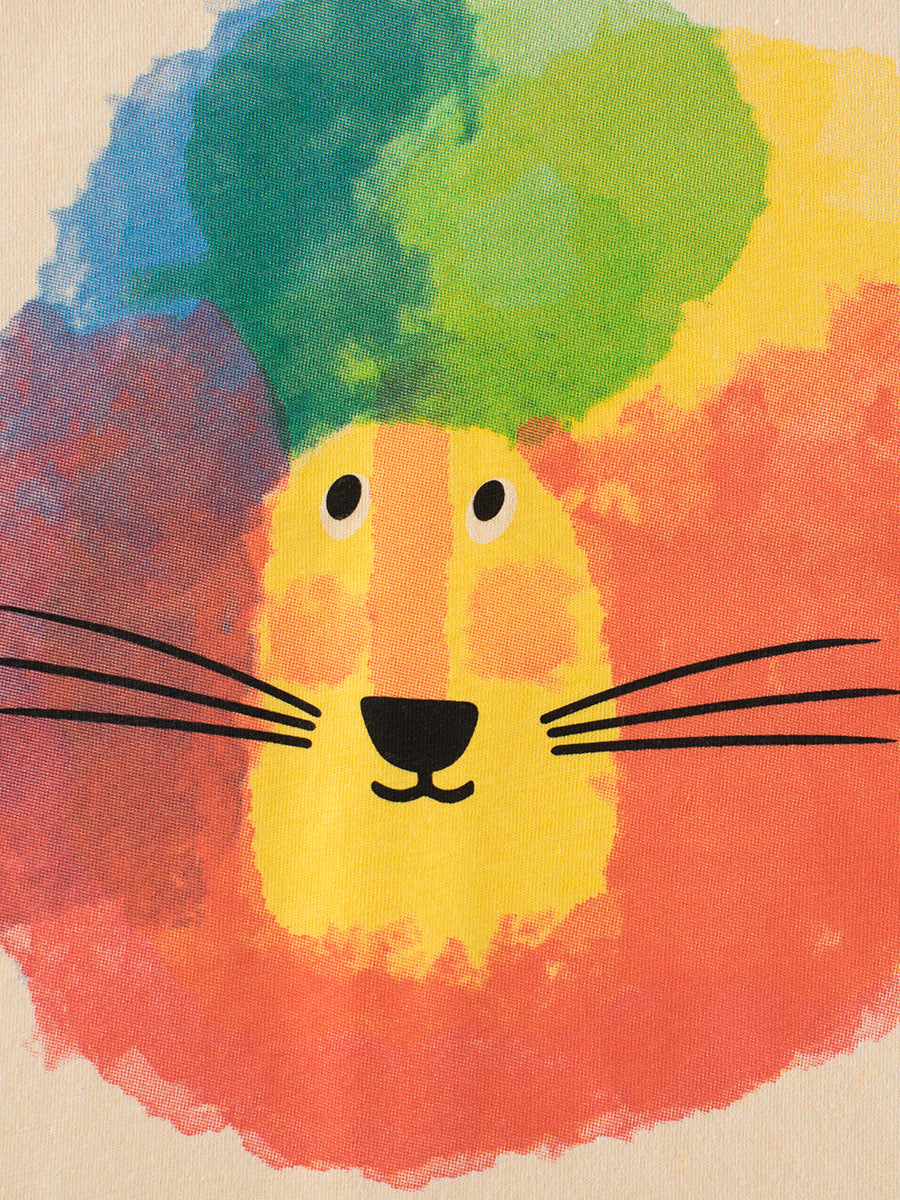 Boys Cartoon Colorful Lion Pattern T-Shirt In European And American Style - Image 5