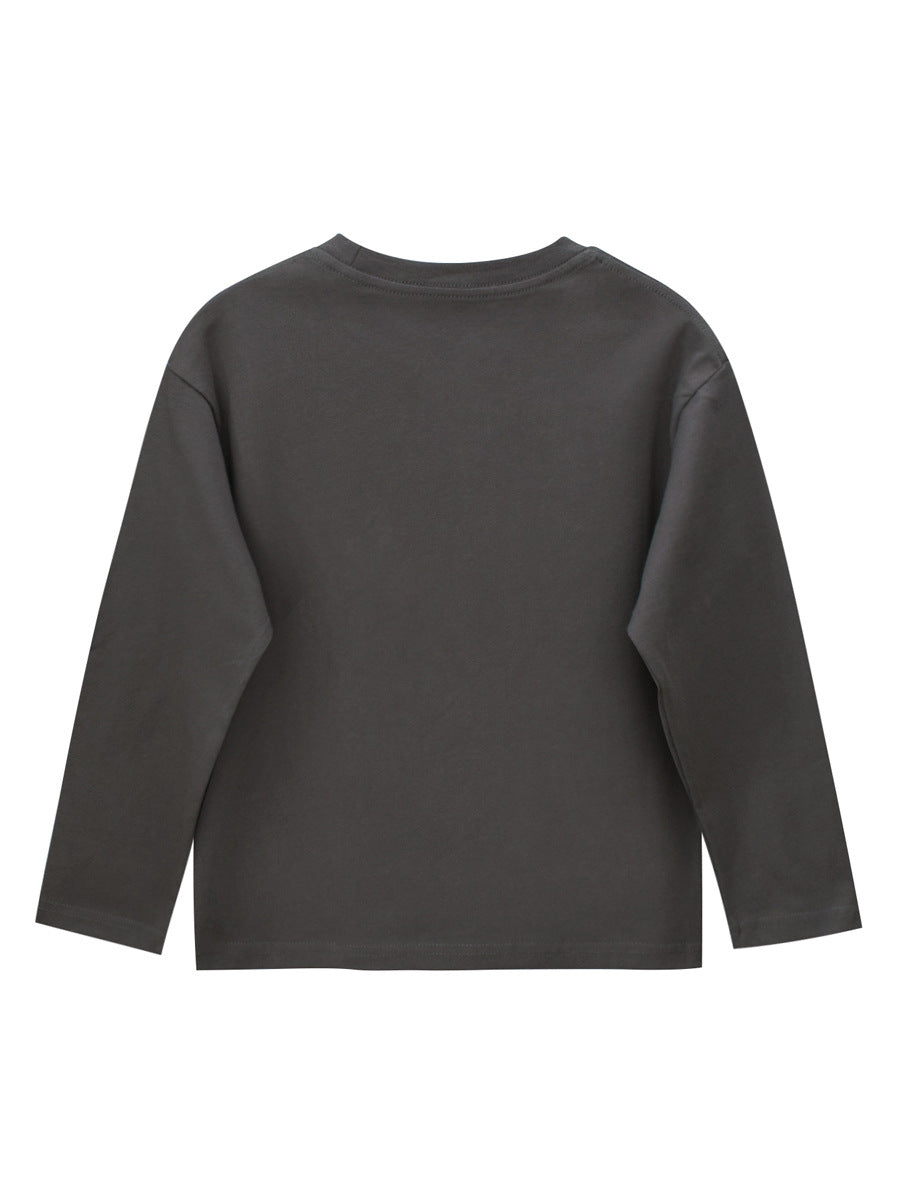 Arrival Kids Dinosaur Cartoon Print Crew Neck Long Sleeves Sweatshirt - Image 4