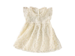 Summer Arrival Floral Pattern Fly Sleeves Tulle Dress for Stylish Girls