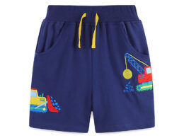 Summer Arrival Kids Boys Cotton Casual Style Cartoon Embroidered Shorts
