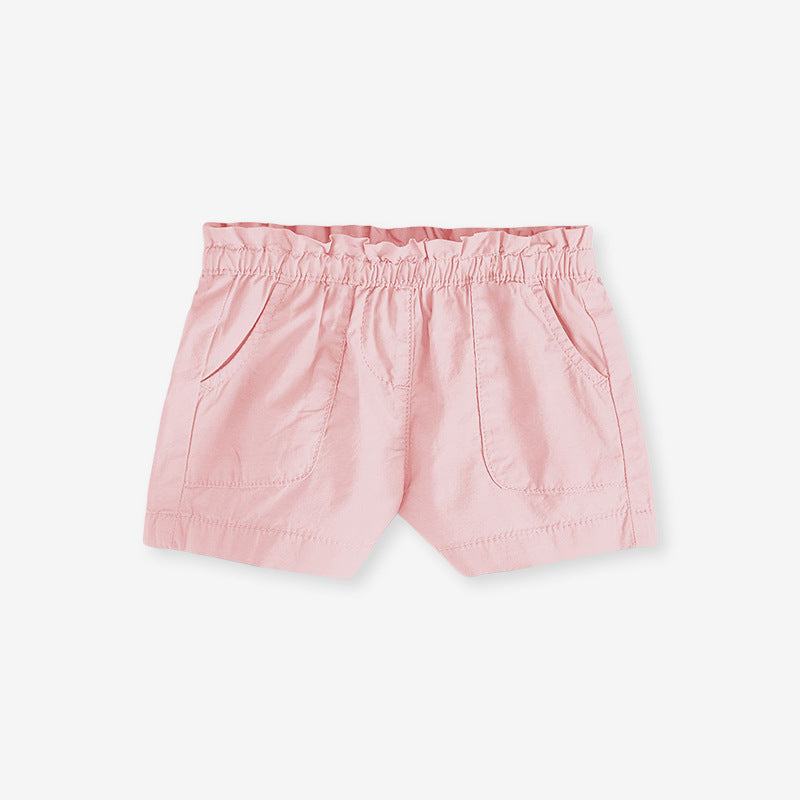 Baby Kids Girls Solid Color Soft Casual Style Shorts - Image 15