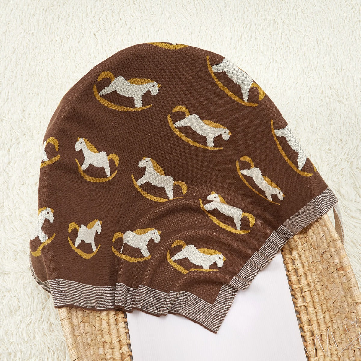 Best-Selling Knitted Baby Blanket With Horse Pattern: Collection For Four Seasons - Image 5