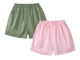 Baby Kids Girls Solid Color Soft Casual Style Shorts