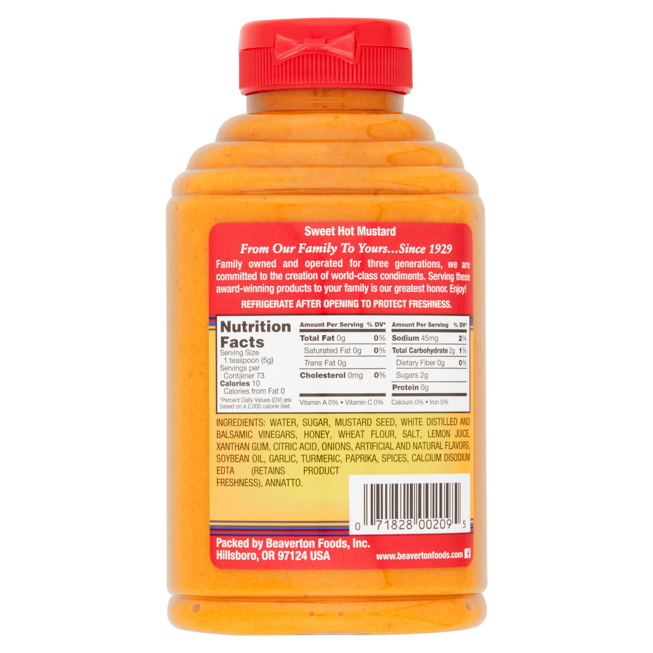 Beaver Sweet Hot Mustard (6x13Oz) - Image 4