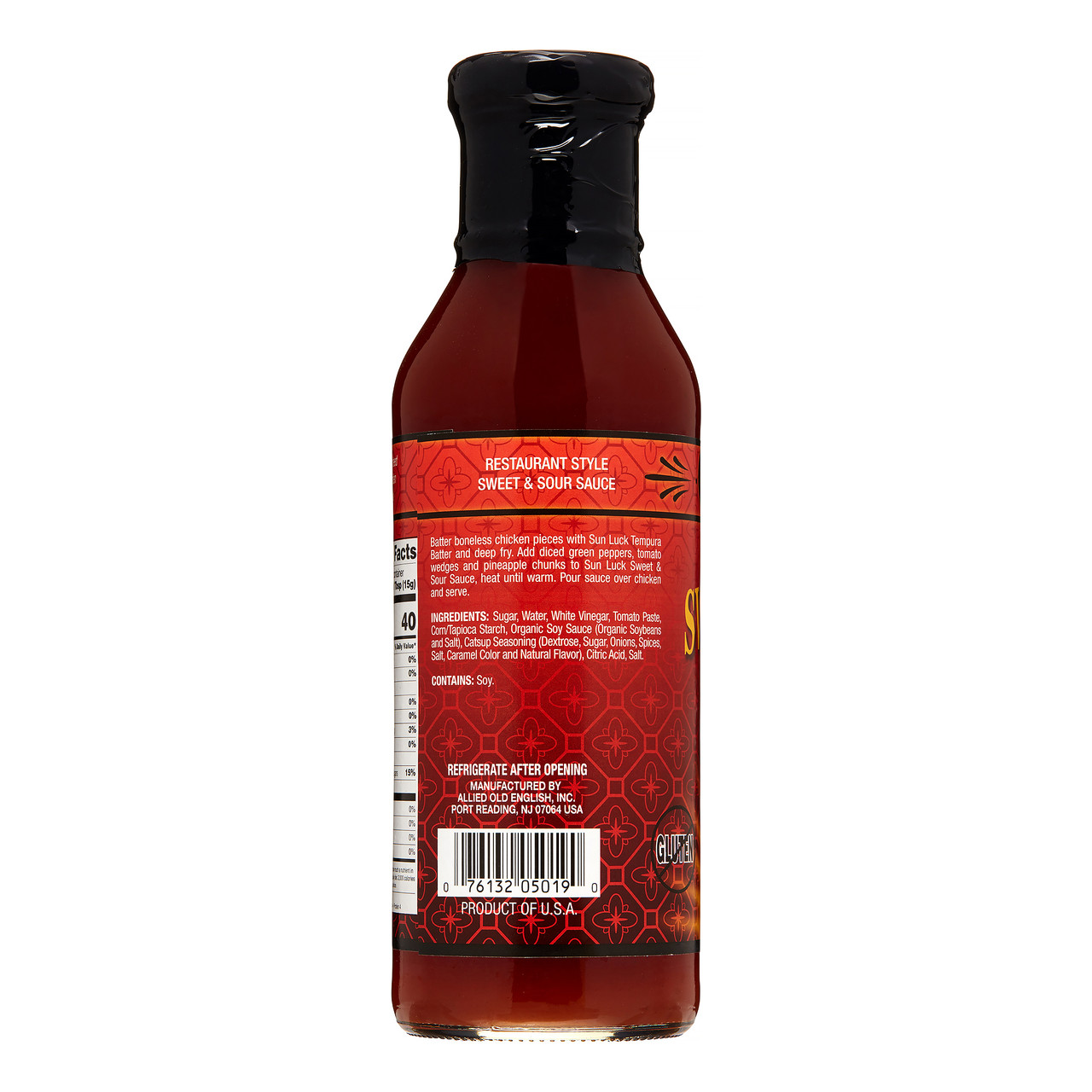 Sun Luck All Natural Sweet & Sour Sauce 14.5 oz (Pack of 12) - Image 3
