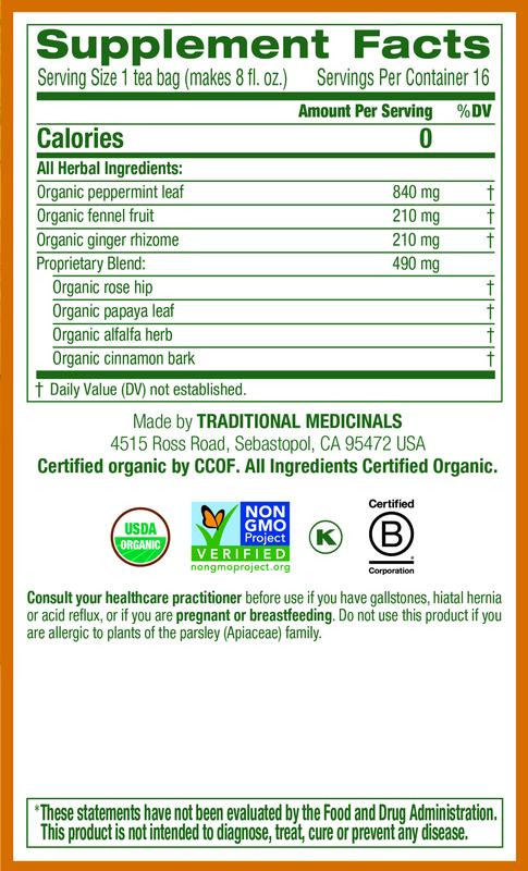 Traditional Medicinals Eater's Digest Herb Tea (6x16 Bag) - Image 3