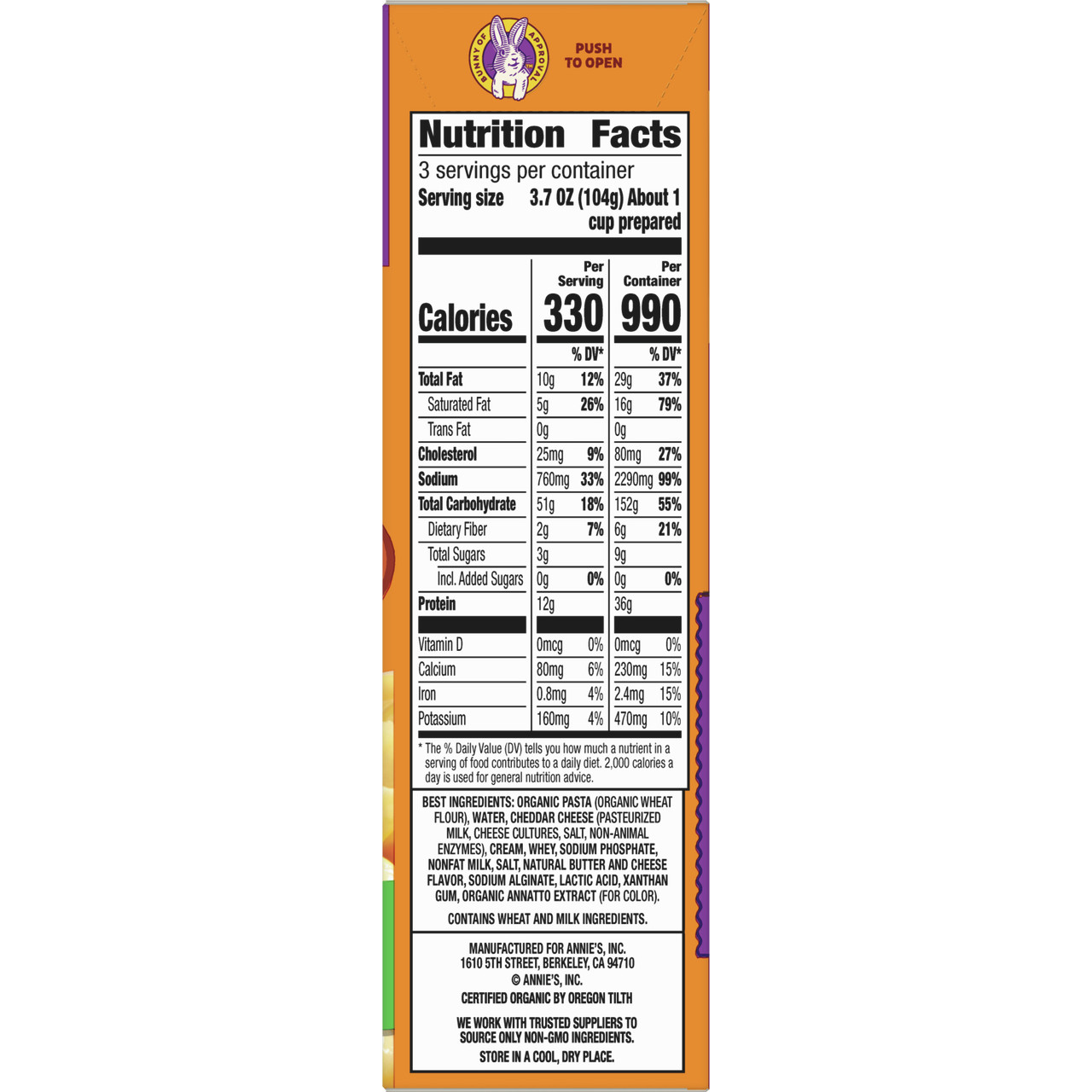 Annie's Deluxe Shells & Aged Wisconsin Cheddar (12x11 Oz) - Image 8