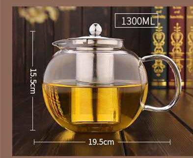 Teapot Heat Resistant Thickened Flower Glass Teapot - Image 5