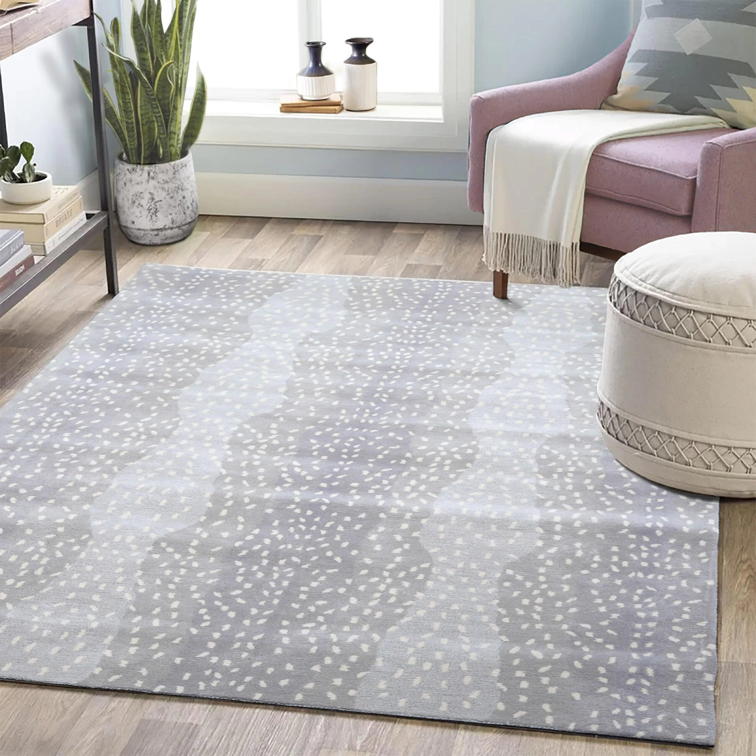 Multi Size Gray, Ivory Hand Tufted Handmade 100% Wool Animal Print Antelope Oriental Area Rug - Image 9