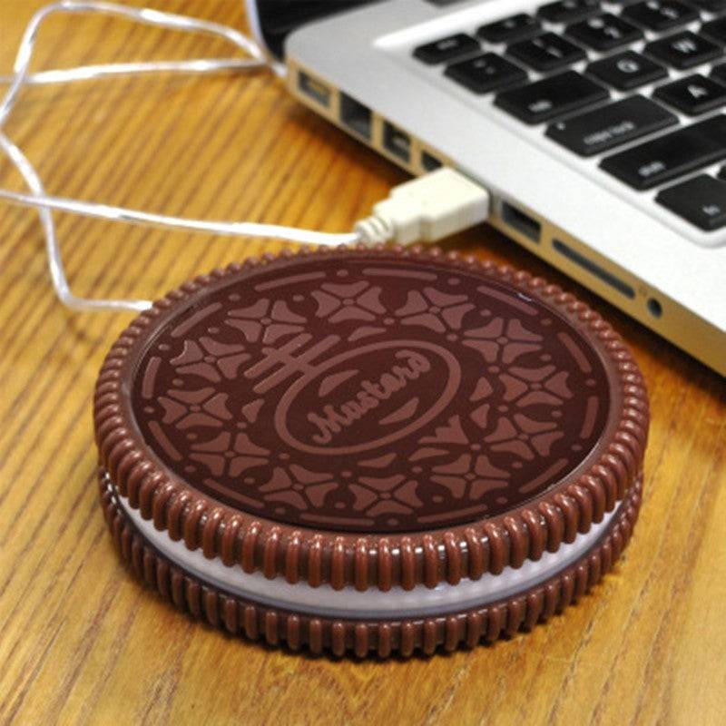 Portable Cookie Shape Cup Mat USB Power Supply Cable - Image 4