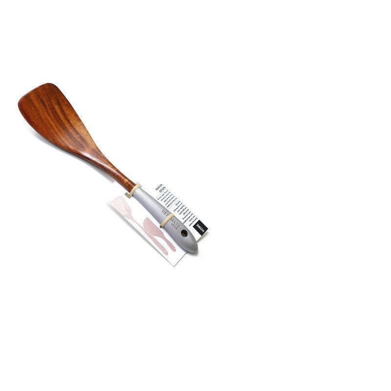 Teak Lacquer Kitchen Utensils | Japanese-Style Soup Spoon & Vegetable Shovel - Image 13