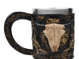 Sheep Skull 3D Coffee Mugs Stainless Steel 350ml