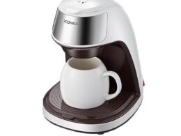 Compact Automatic Coffee Maker – Small Home & Office | Free Ceramic Cup Included