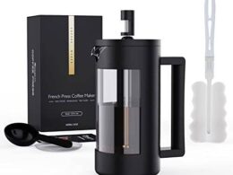 French Press Coffee Maker – 100% BPA Free, Dishwasher Safe, 12oz & 21oz Sizes