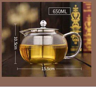 Teapot Heat Resistant Thickened Flower Glass Teapot - Image 3