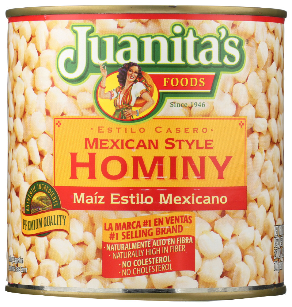JUANITAS MEX STYL HOMINY ( 12 X 25 OZ )