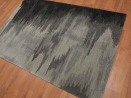 4'8" x 6'8" Abstract Graphic Design Handmade Polypropylene Pile Area Rug Beige