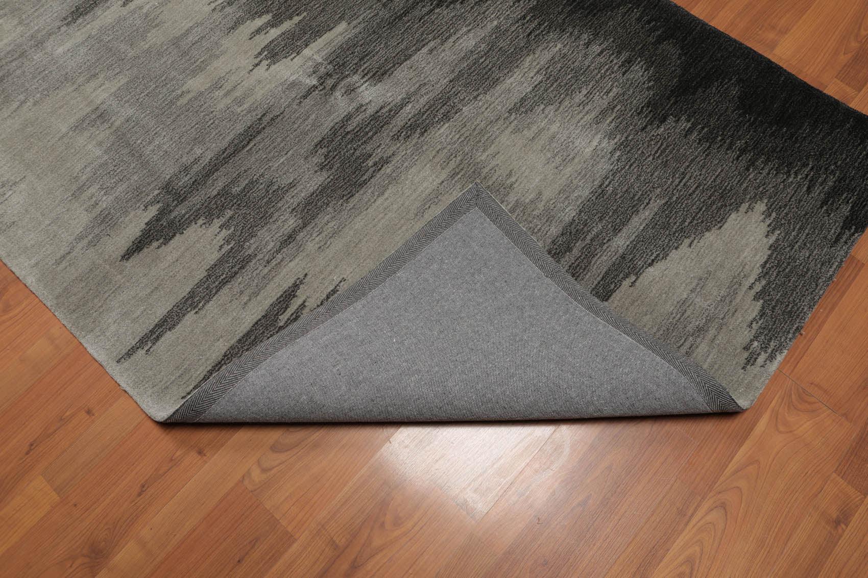 4'8" x 6'8" Abstract Graphic Design Handmade Polypropylene Pile Area Rug Beige - Image 5