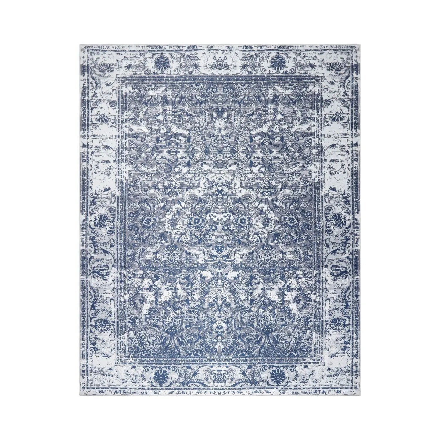 LoomBloom Multi Sizes Graphite Machine Made Traditional Vintage Boho Flatweave Polyester Oriental Area Rug - Image 4