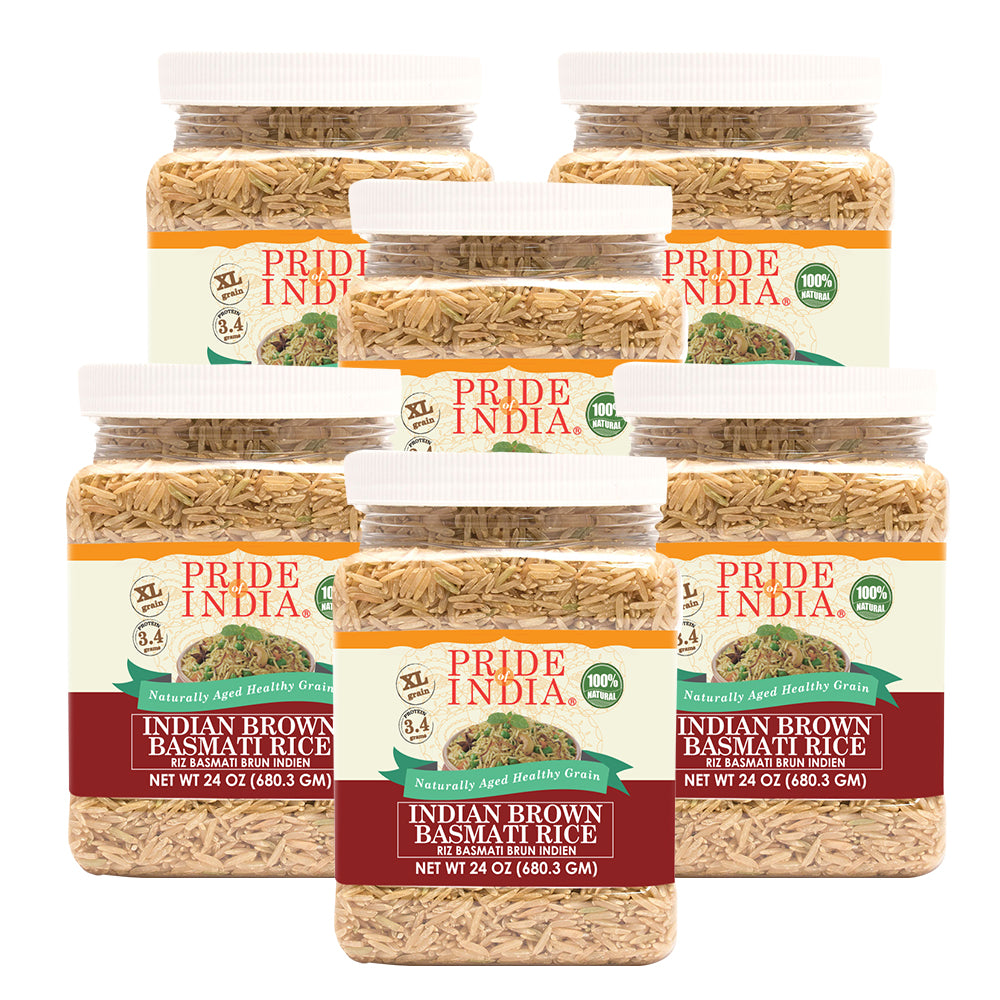 Extra Long Indian Brown Basmati Rice - Naturally Aged Healthy Grain Jar - Image 11