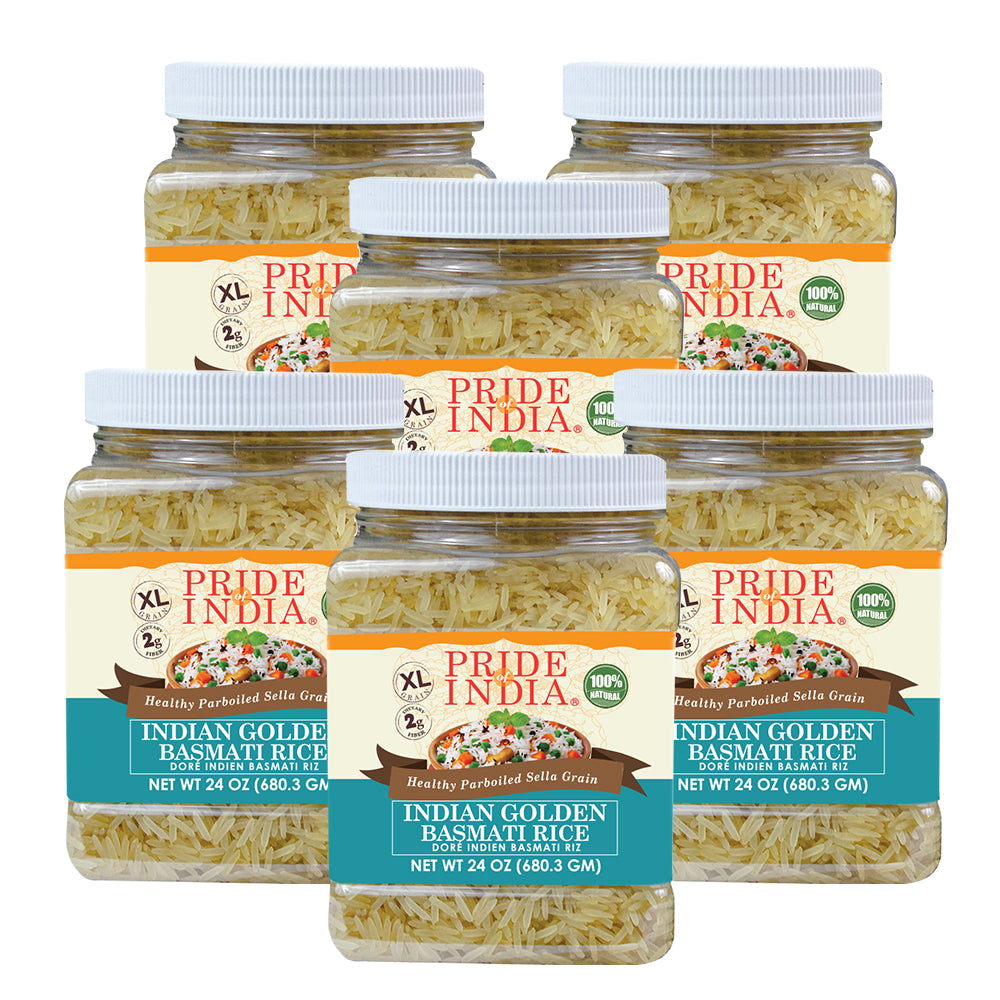 Extra Long Indian Golden Basmati Rice - Healthy Parboiled Sella Grain Jar - Image 8