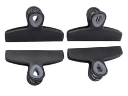 4-Piece Bag Clip Set, Black
