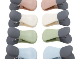 8-Piece Magnetic Bag Clip Set, Multi Color