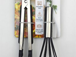 2-Piece Whisk & Tong Set – Versatile and Stylish in Black