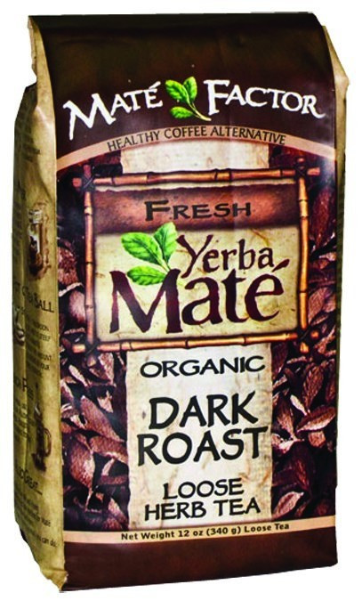 Mate Factor Fresh Yerba Mate Organic Dark Roast Loose Herb Tea 12 oz (Pack of 6)