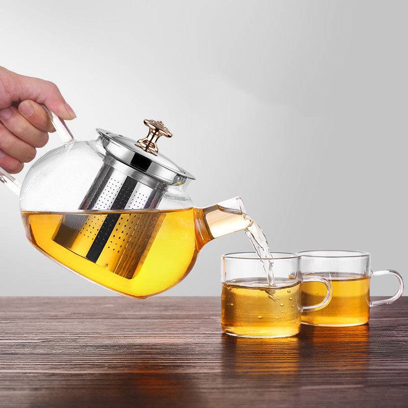 Thickened High Borosilicate Glass Teapot 800ml - Image 3