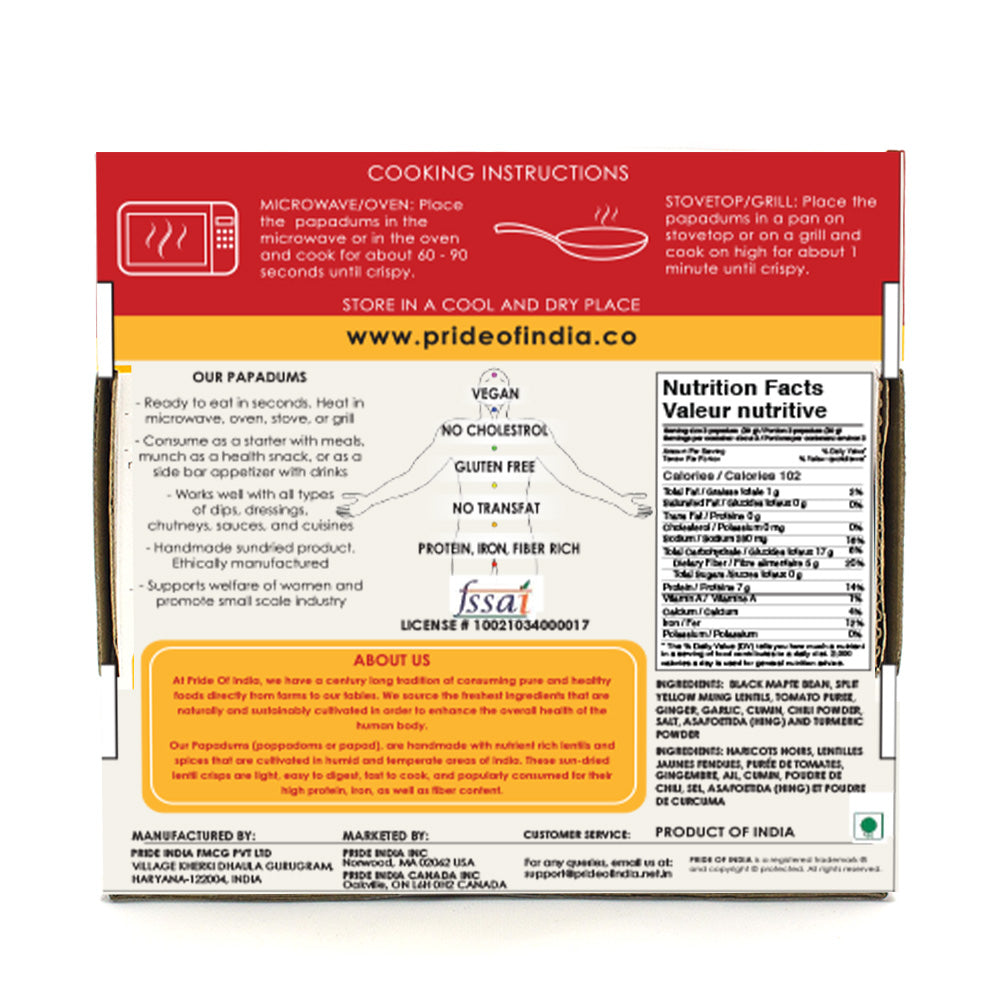Bean & Lentil Tomato Papadum Crisp - Image 3
