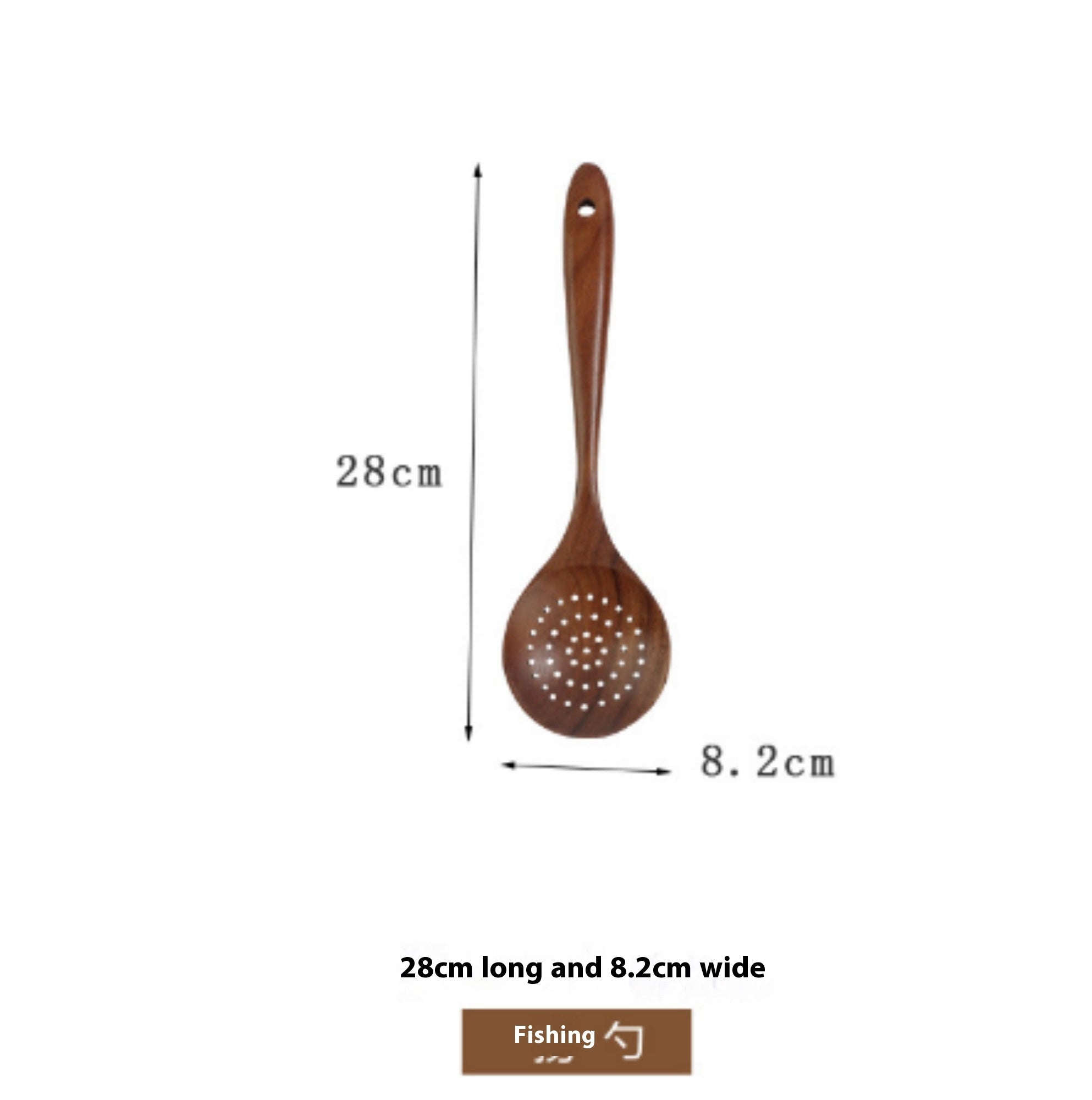 Teak Natural Thai Wood Tableware Spoon Ladle Turner Kitchen Tool Set - Image 25