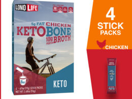 LonoLife Keto Chicken Bone Broth Packets 0.67 oz (Pack of 6)