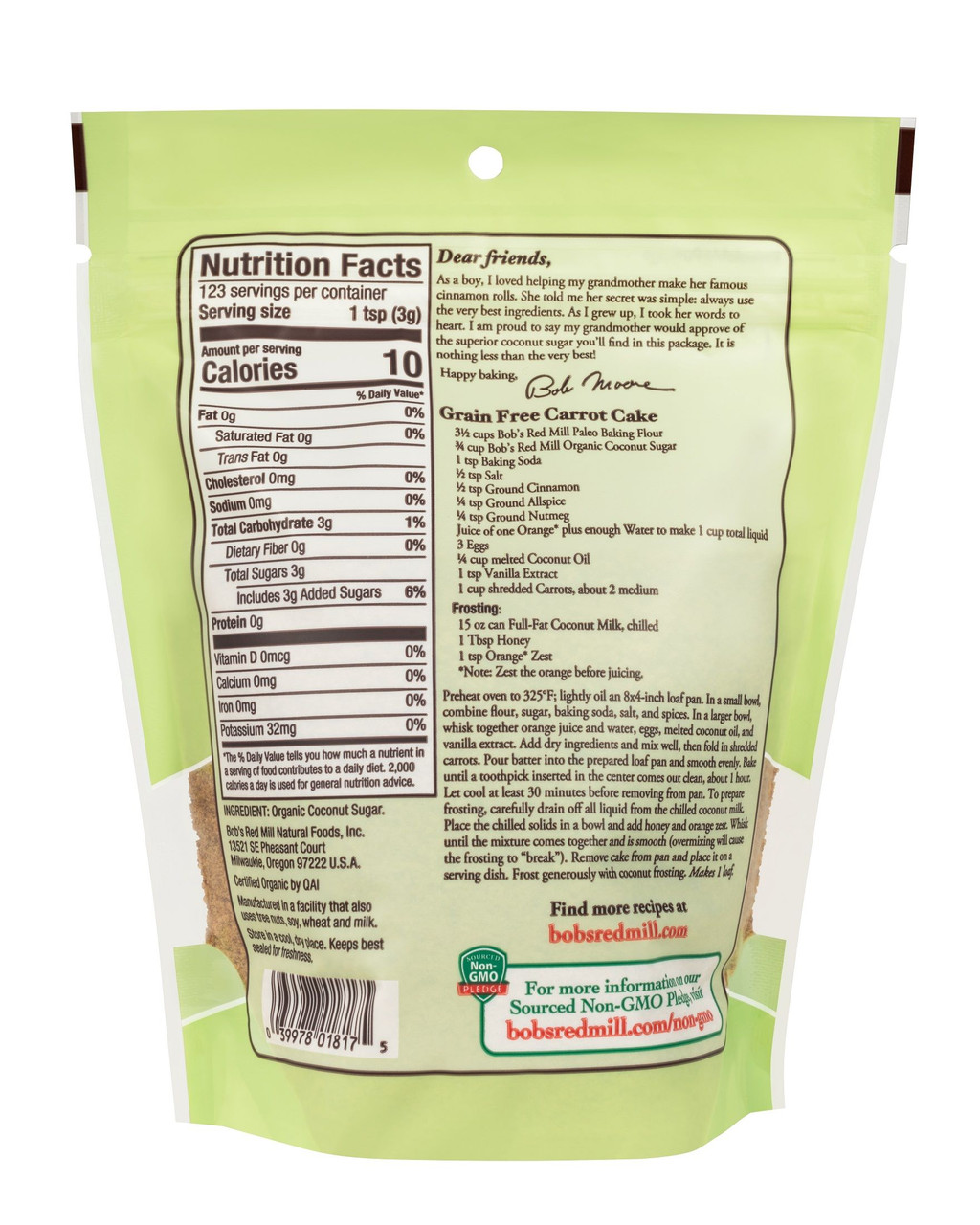 OG2 BOBS CNUT SUGAR ( 4 X 13 OZ ) - Image 2