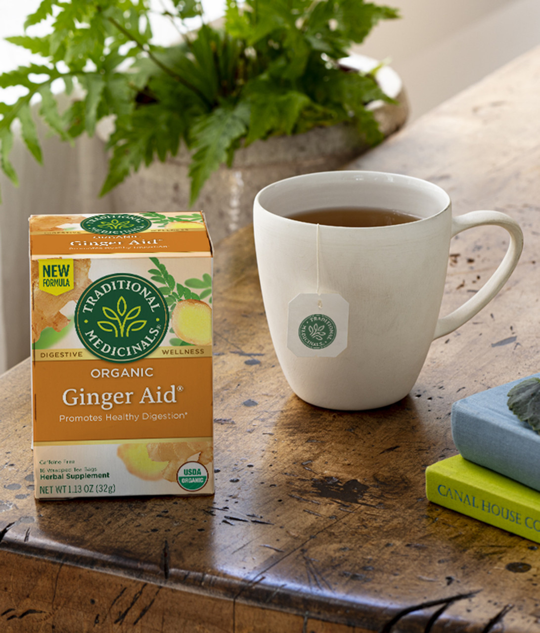 Traditional Medicinals Ginger Aid Herb Tea (6x16 Bag) - Image 6