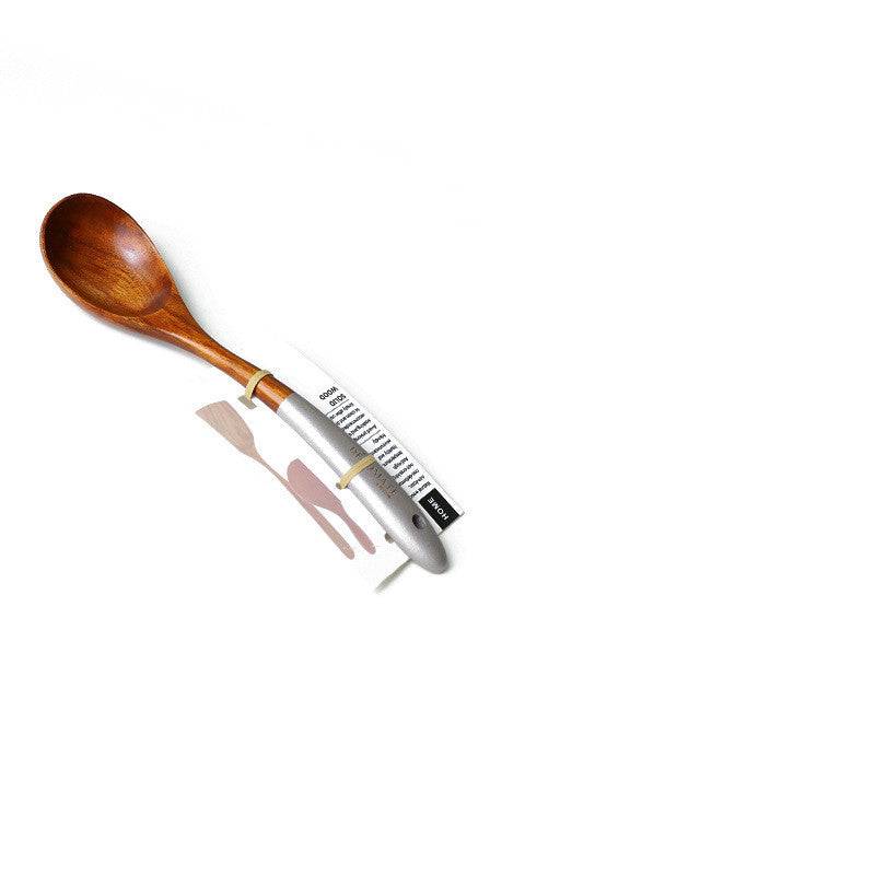 Teak Lacquer Kitchen Utensils | Japanese-Style Soup Spoon & Vegetable Shovel - Image 9