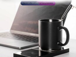 Heating Mug Cup Warmer Electric Wireless Charger For Home Office Coffee Milk