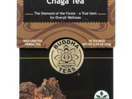 Buddha Teas Chaga Tea 18 Tea Bags (Pack of 6 Boxes)