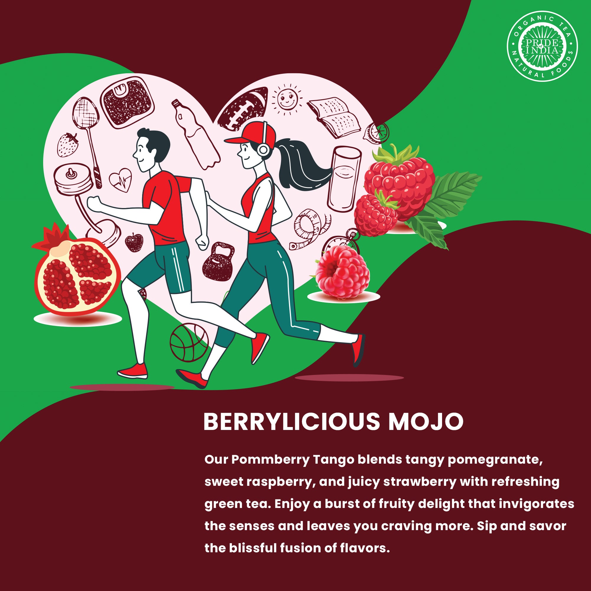 PommBerry Merlot - Fruity Green Tea Bags - Image 3