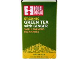 Equal Exchange Organic Green Tea with Ginger 20 Tea Bags (Pack of 6 Boxes)