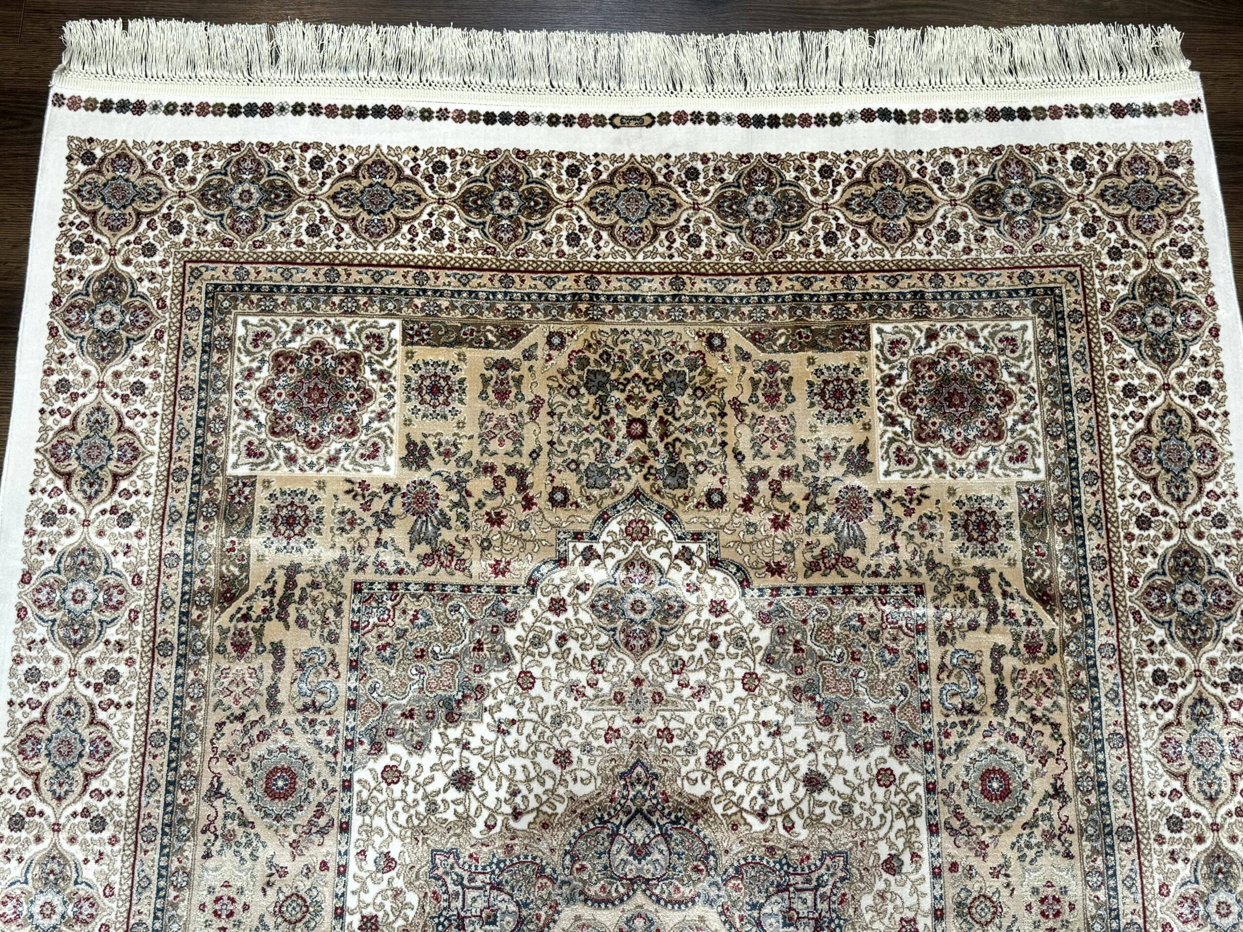 Turkish Memluk Silk Rug 4x6, Hereke Carpet, Bamboo Silk, New - Image 3