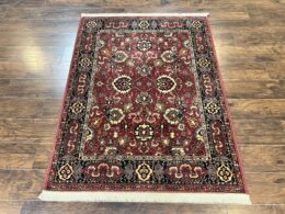 Karastan Rug 4x6, Williamsburg Herati #558, Wool Karastan Carpet, Vintage Karastan Persian Area Rug, Wool Pile