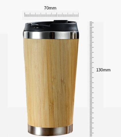 Leakproof Bamboo Travel Mug | 14oz Thermal Insulating Eco Coffee Cup - Image 5